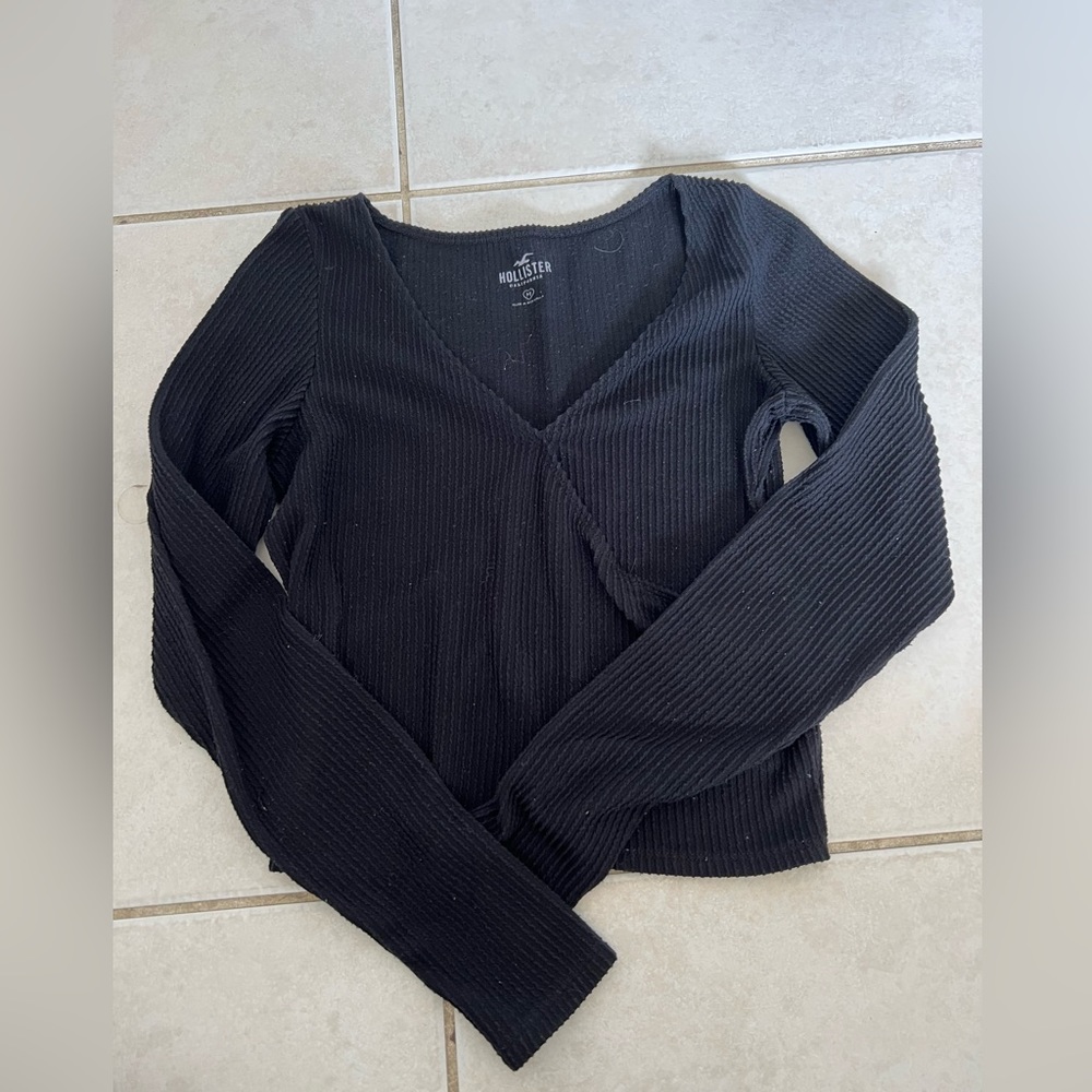 hollister womens ribbed long sleeve size medium